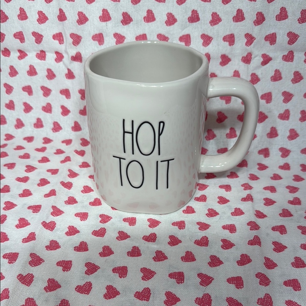 Rae Dunn HOP TO IT Easter Mug